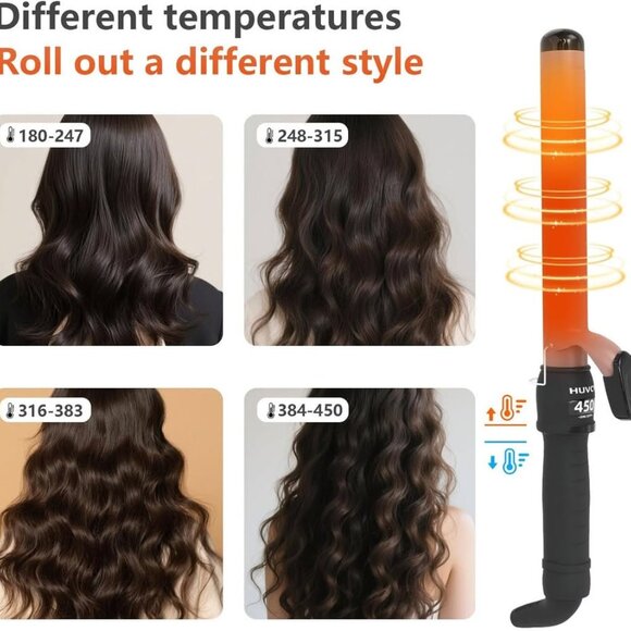 NEW IN BOX: Professional Ceramic Curling Iron Wand 1-1/4" - Picture 2 of 7